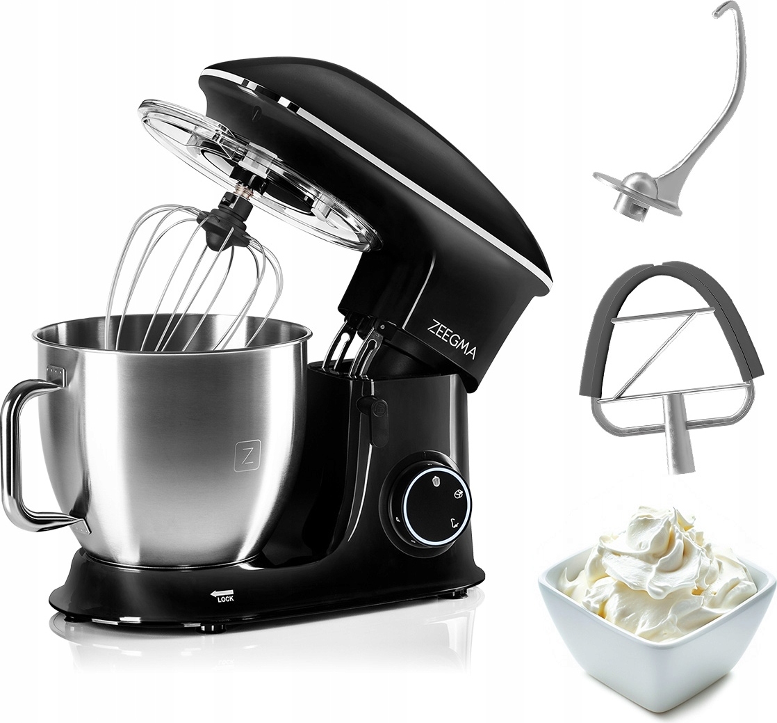 Küchenmaschine Zeegma Planeet Chef 2200W 6.5L 7 Geschwindigkeiten Teflon Spitzen BELLA-T-2192