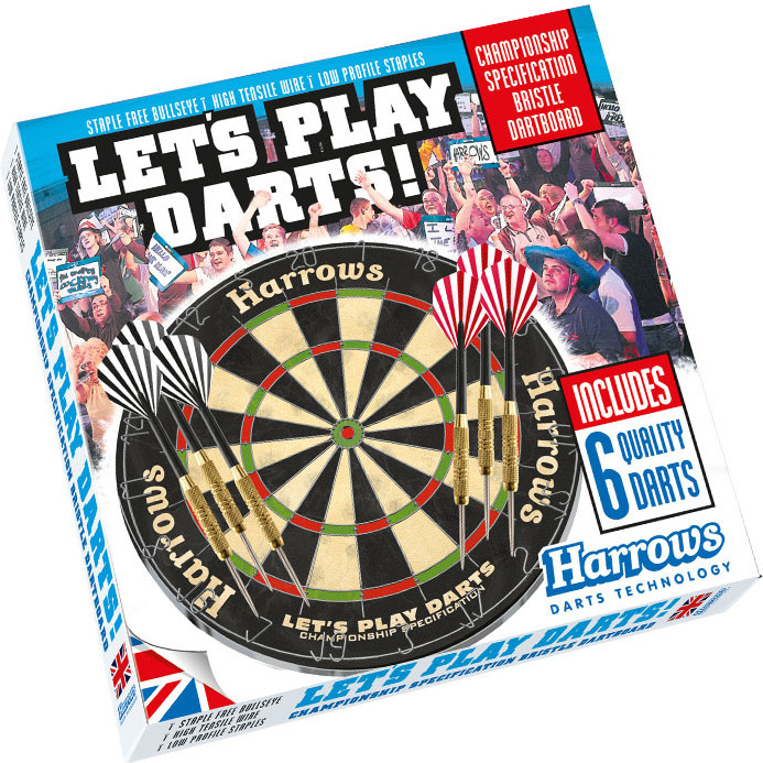 Karella Harrows Lets Play Darts Black 4 kg Dartscheibe HA305
