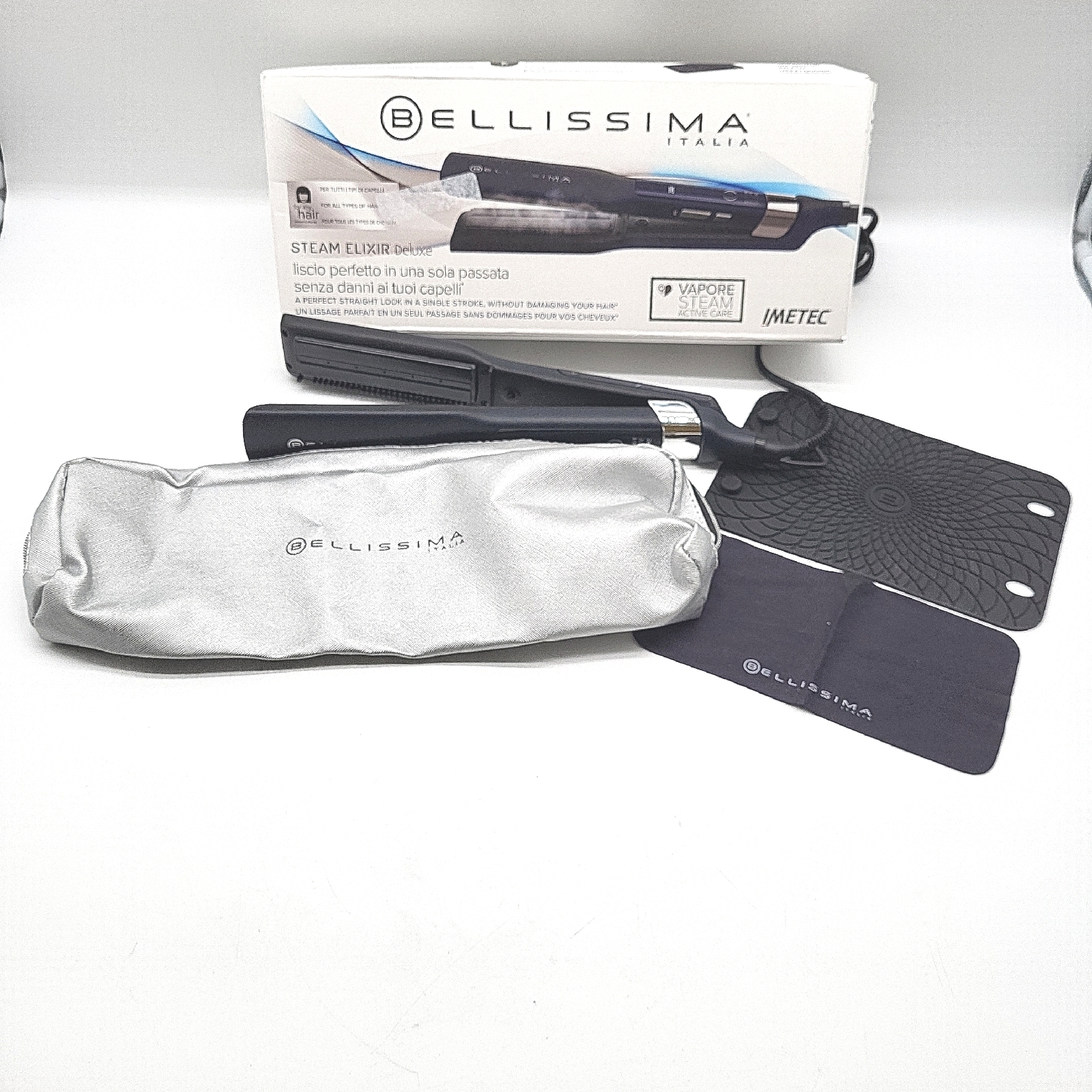 Bellissima Dampfglätteisen Haarpflege Bellissima Steam Elixir schnelles Aufheizen Temperatureinstellung