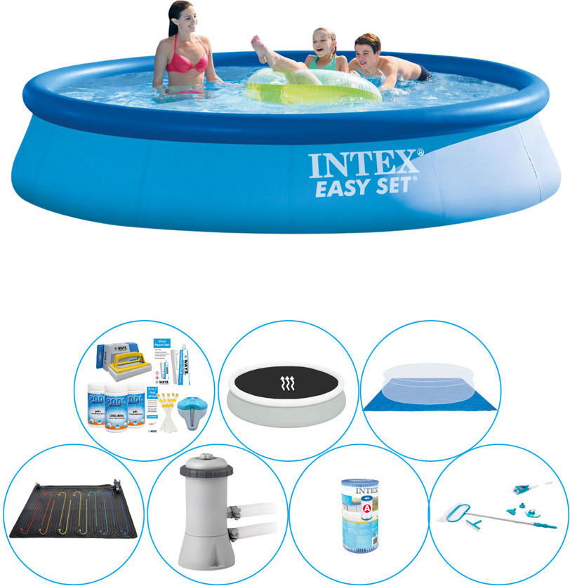 Intex Easy Set Rund 396x84 cm - Bazénová súprava všetko v 1