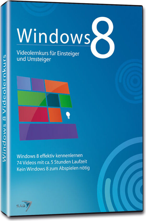 S.A.D. Home Entertainment Windows 8 Videolernkurs 02229