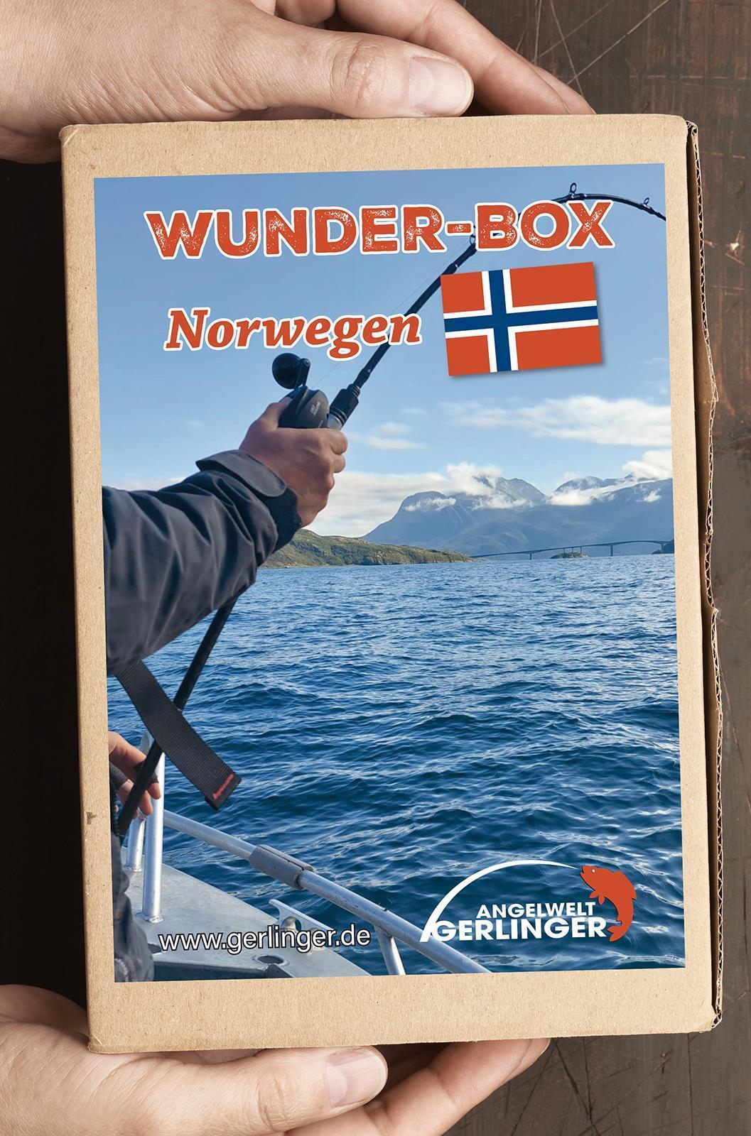 Gerlinger Wunder-Box-Norwegen Wundertüte Mystery-Box Geschenkbox Angelzubehör Angelset Meereszubehör Hochseeangeln