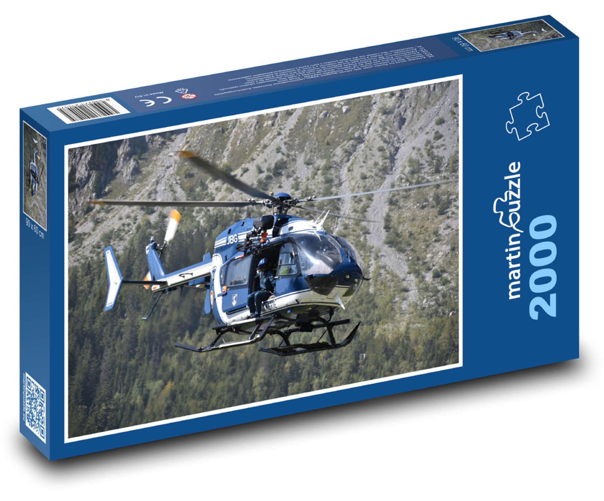 MCprint martinpuzzle - Puzzle 2000 Teile - Hubschrauber - Hubschrauber, Flug