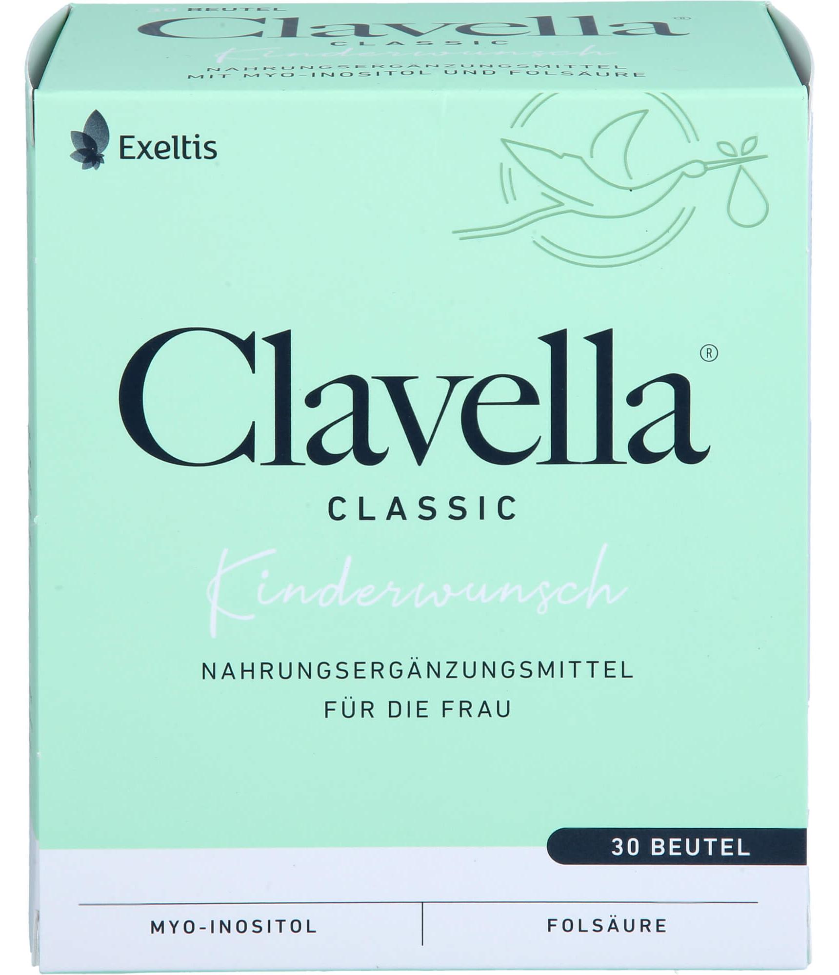 Exeltis Germany GmbH Clavella Classic Pulver zur Regulation des Monatszyklus und des Eisprungs, 30 g Beutel 19169865