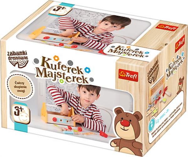 CARUNO Zabawki drewniane - Kuferek Majsterek