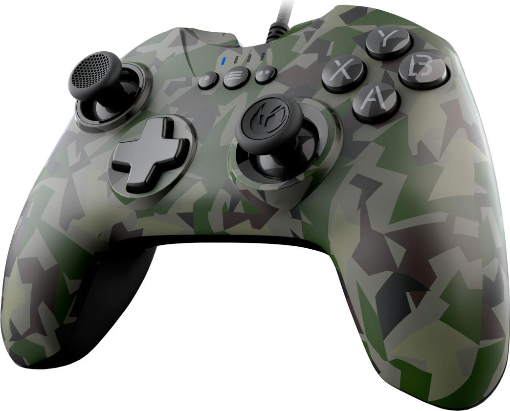 NACON GC-100 Forest Camo, Gamepad, PC, D-Pad, Menü-Taste, Kabelgebunden, USB, Camouflage PCGC-100FOREST