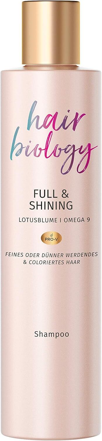 Pantene Hair Biology Full & Vibrant Volumising and Repairing Shampoo with Lotus Flower and Omega 9 250ml