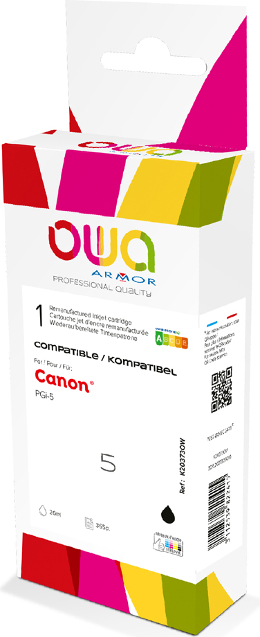 Armor K20480OW, Čierna, 22 ml, 1 kusov, 500 strany, Balenie po jednom kuse