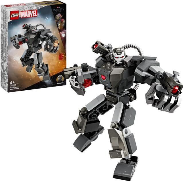 LEGO 76277 Marvel War Machine Roboterrüstung, Roboterspielzeug mit: 3 Schusskanonen, MCU-Charakter LEGO76277
