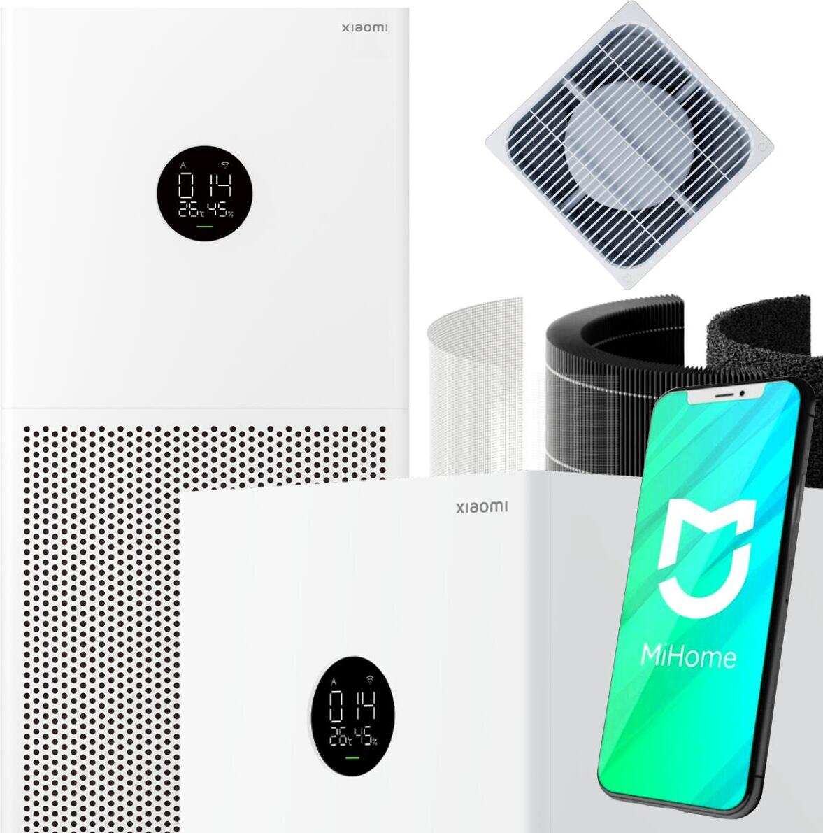 Luftreiniger Xiaomi 4 Lite Hepa Effizient 43M2 Cadr 360 M³/H 3-Lagig