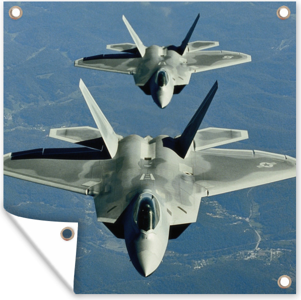 MuchoWow® 50x50 cm Outdoor-Poster Gartendeko Sichtschutz Garten Poster für den Garten Zwei Kampfjets auf der amerikanischen Utah 133|507666282