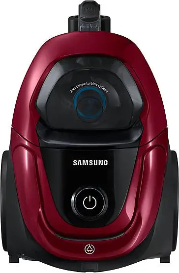 Vysávač, Samsung VC07M31A0HP/GE, vysávač, výkon 700W, sací výkon 190W, hlučnosť 80dB, bezvreckový typ, objem prachu 2L, červený
