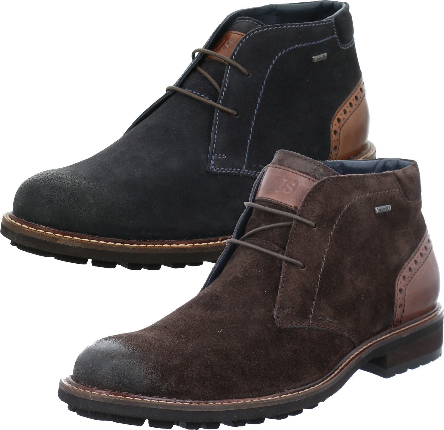 Josef Seibel pánske členkové topánky so šnurovaním kožené topánky Jasper 51 24751-TE16, veľkosť:41 EU, farba:Blue