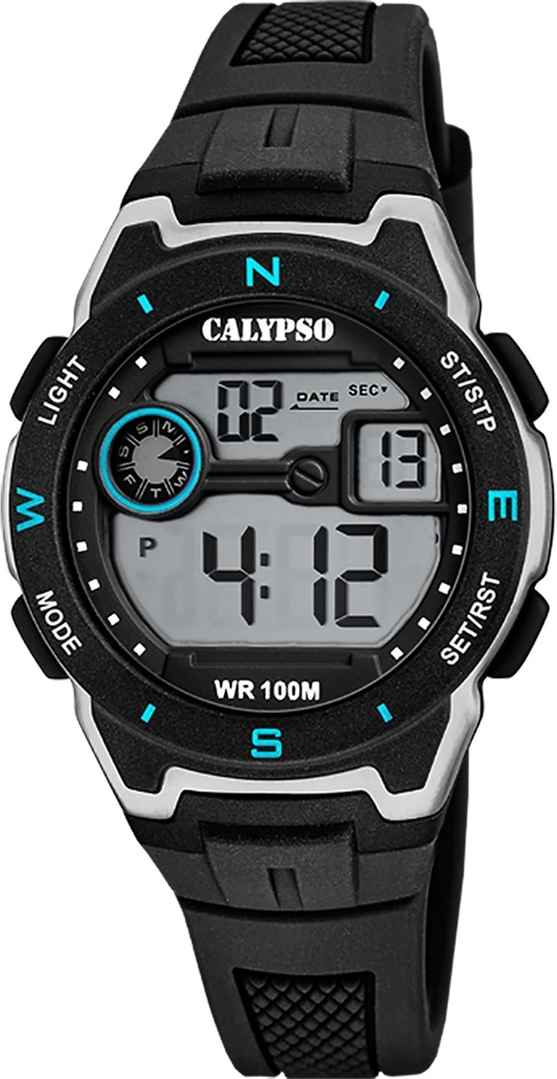 Pánske hodinky Calypso gumené čierne Digitálne náramkové hodinky Calypso UK5853/4