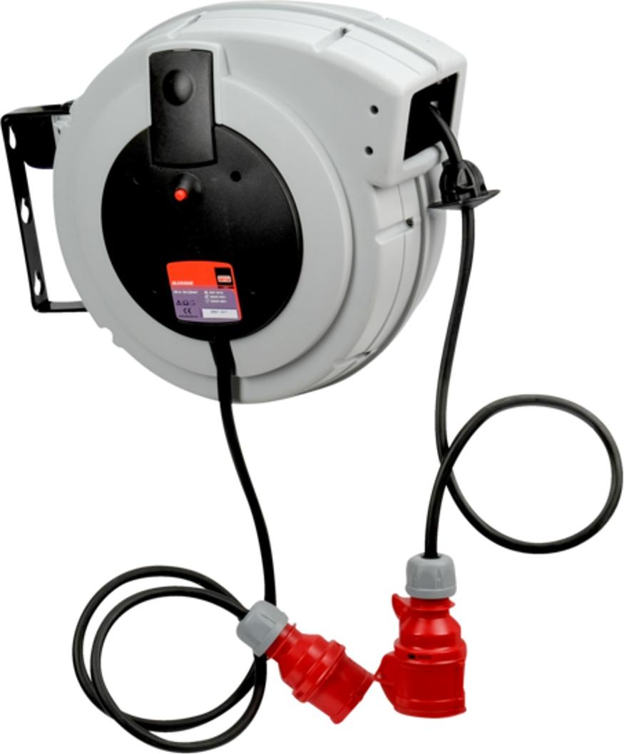 Bahco Kabeltrommel ohne Leuchte, drei Phasen, 400 V Wechselstrom BLCR400E