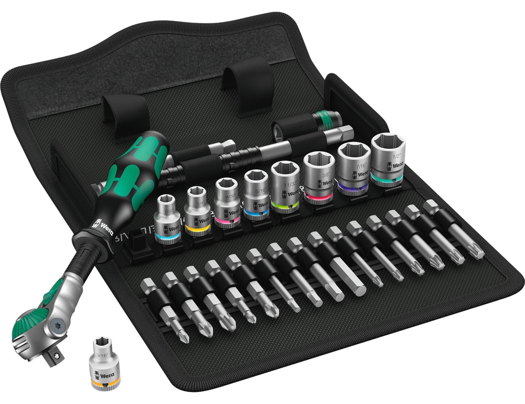 Wera 8100 SA 9 Zyklop Speed- Knarrensatz, 1/4 , zöllig 05004019001