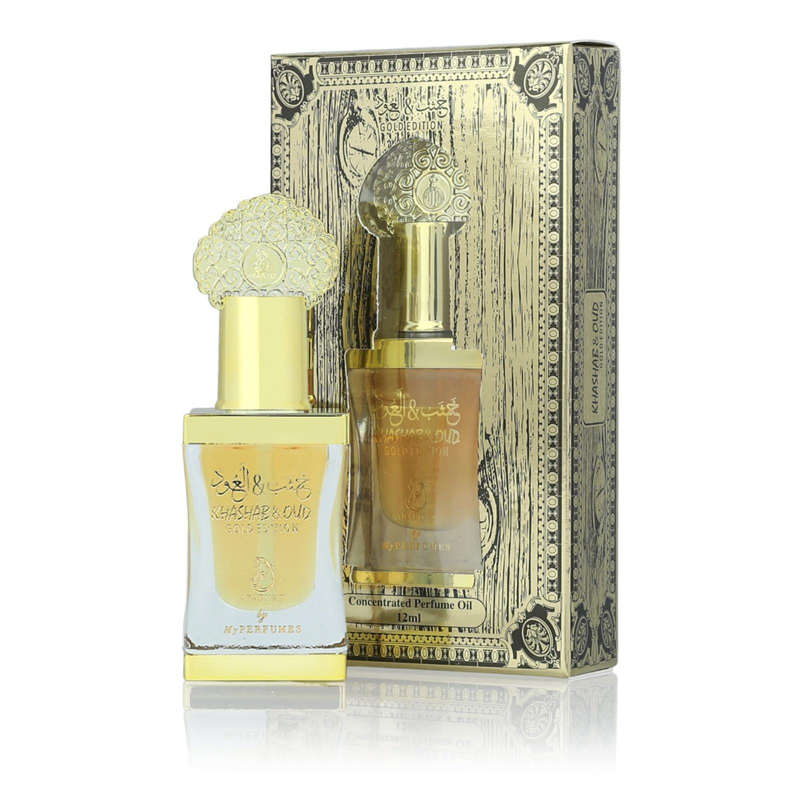 My perfumes Khashab & Oud Gold 12 ml unisex parfémový extrakt bez alkoholu