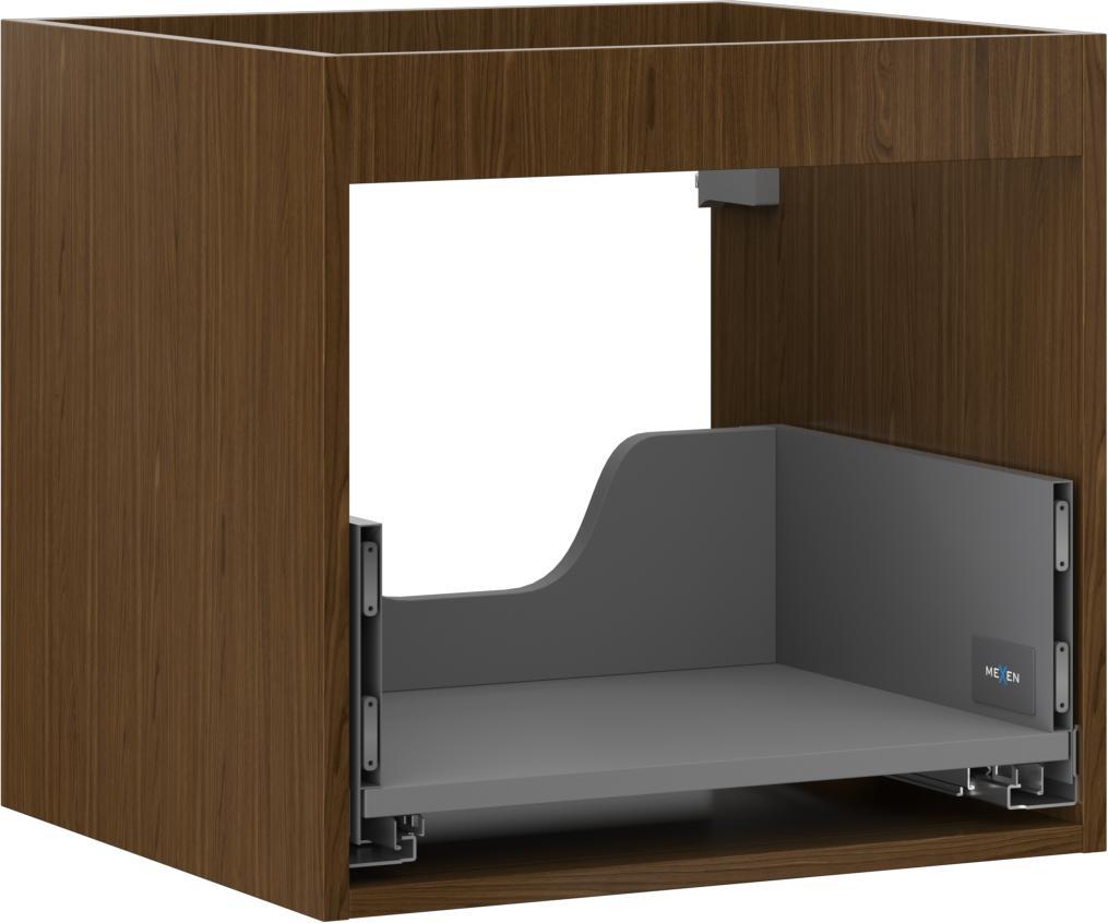 Mexen Box-A Korpuskorpus Unterschrank 50 cm, 1 Schublade, Nussbaum - 91AX0-0500-470-1-86