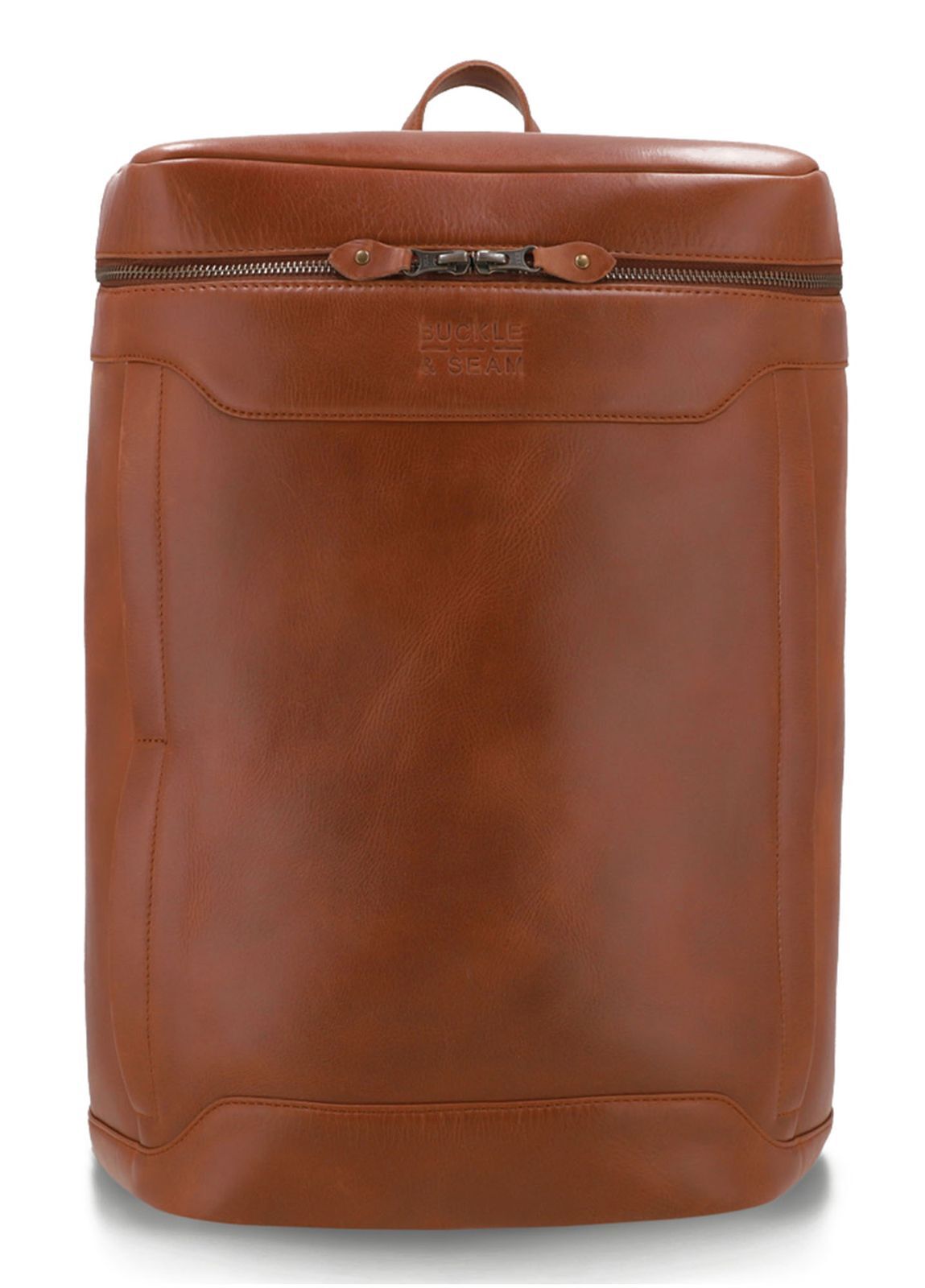 Buckle up Buckle & Seam Leder Rucksack Siwa - Cognac / Dots