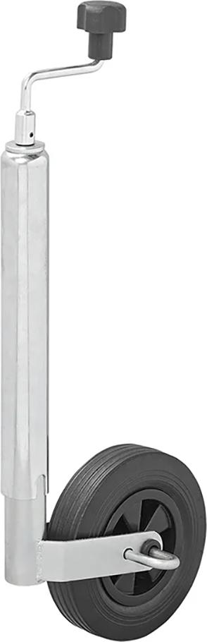 Moritz 341501V01 Stützrad 48 mm Kunststoff-Felge mit Vollgummi-Reifen 200 x 50 mm und Bremsfunktion