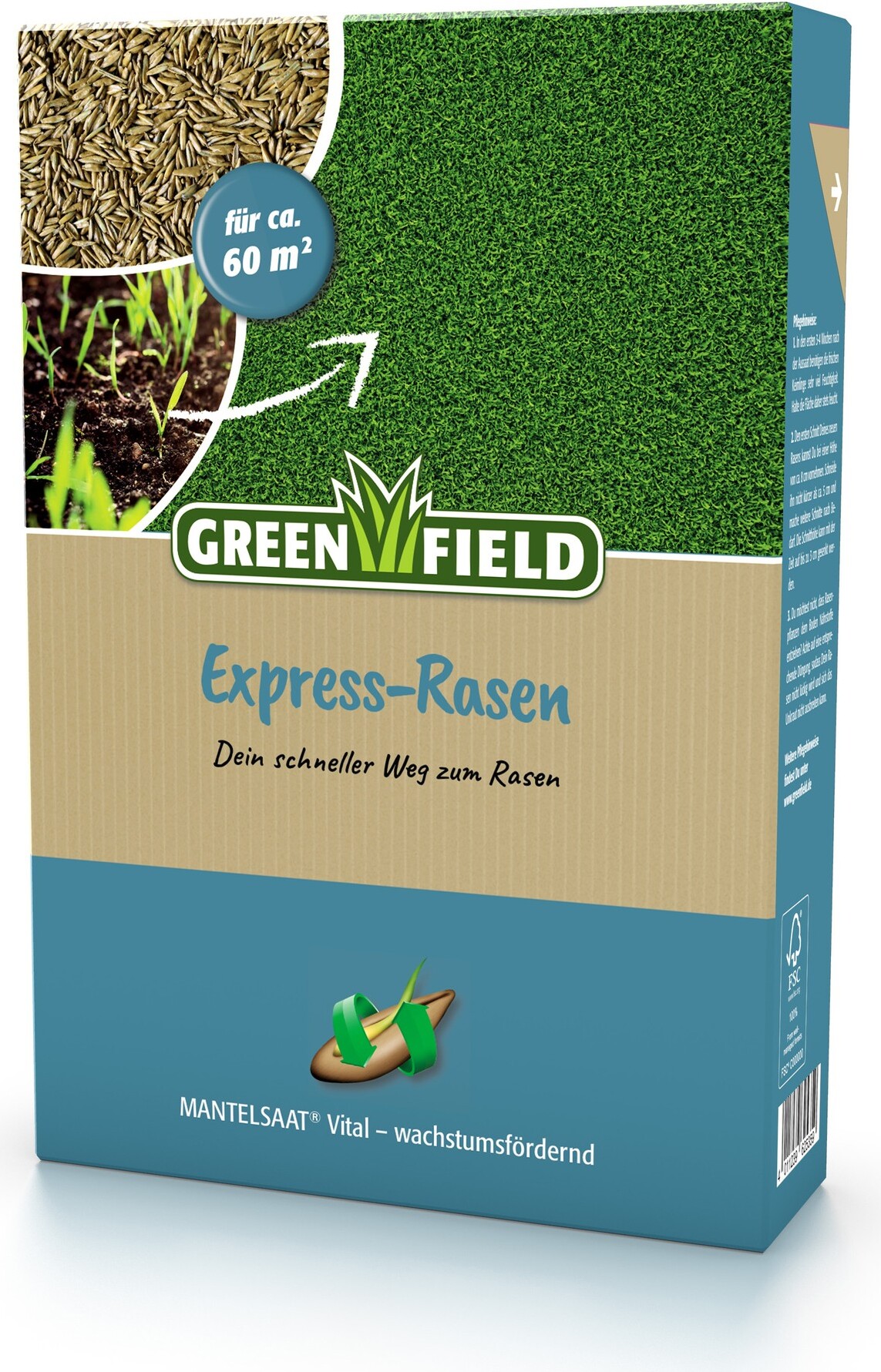 Greenfield Express-Rasen Mantelsaat Vital 1 kg FB62535