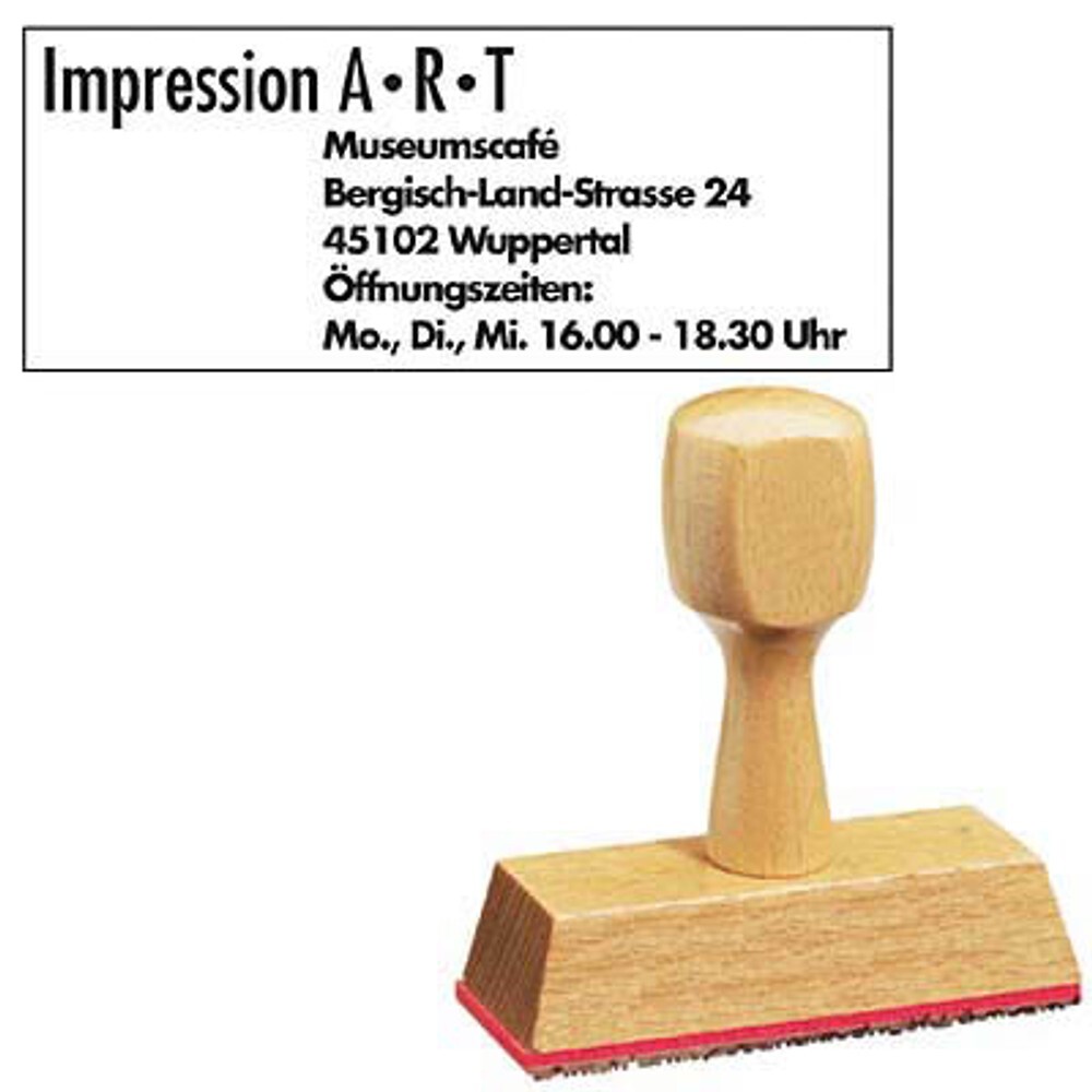 keine Marke HOLZ5823T Holzstempel Bis Zu 7 Zeilen