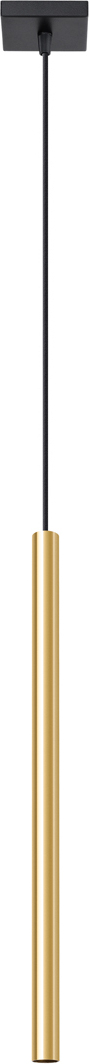 Pendelleuchten PASTELO 1 glanzgold 1xG9 8W Stahl 100x8x8cm Sollux Lighting