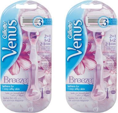 Gillette Venus Breeze 2 Rasierer 4 Klingen