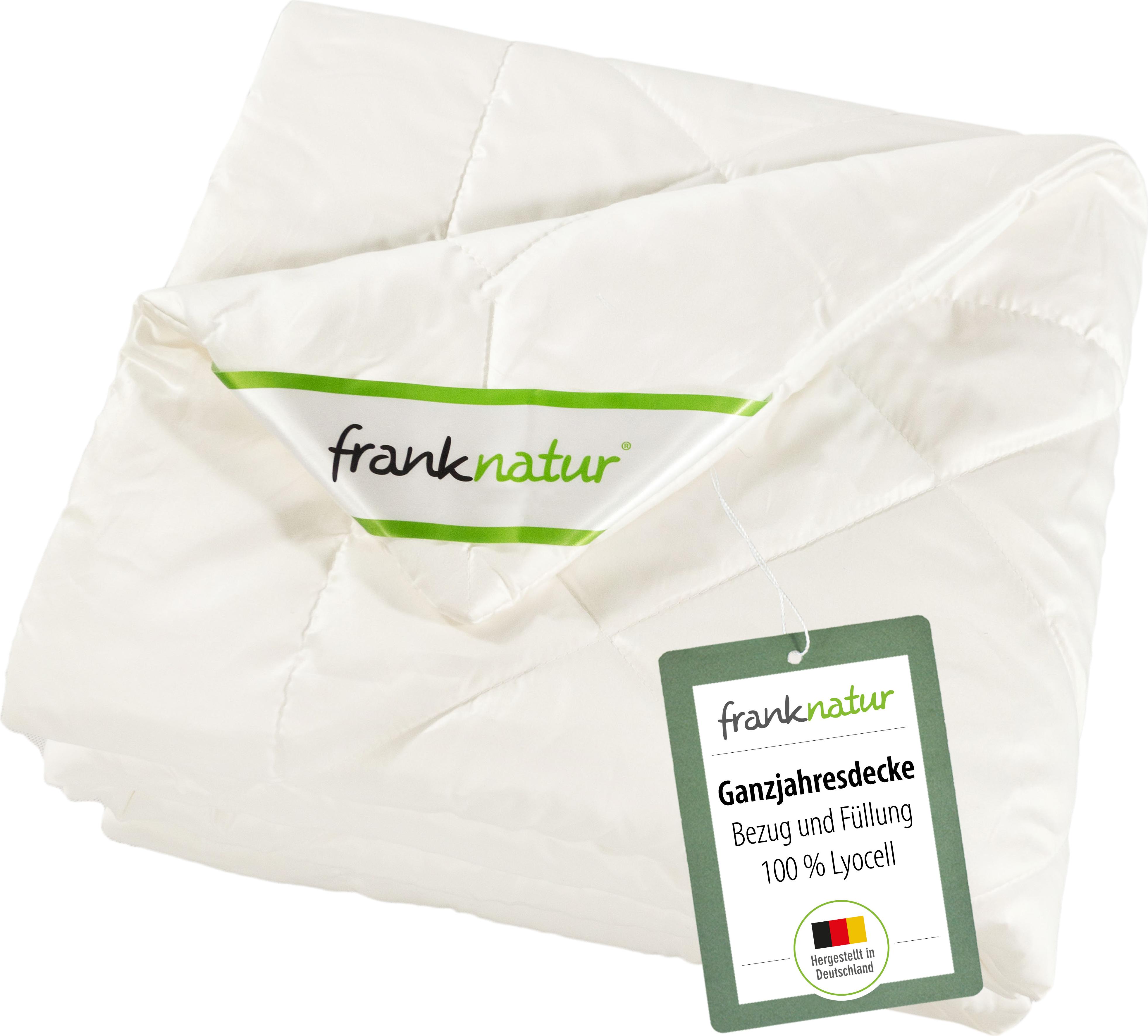 franknatur Bettdecke 240x220 Ganzjahresdecke Lyocell Lyocell Bezug Lyocell Mono Decke 8477