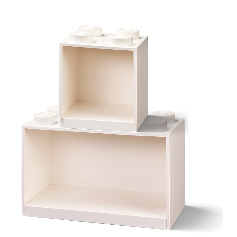 LEGO 41171735 Stavebnica LEGO BRICK SHELF, 2-dielna, biela
