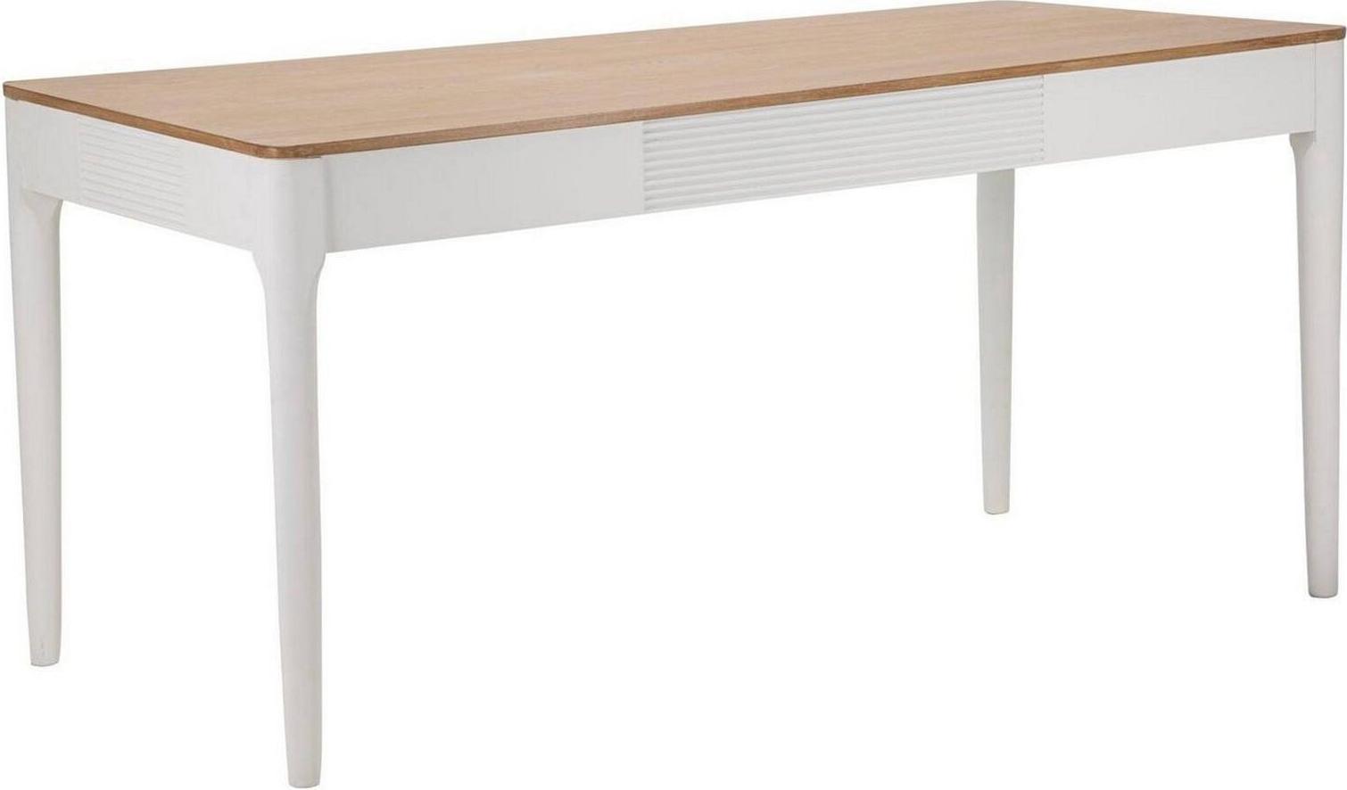 Dmora Dmtisch Besozzo 180x60x80cm Weiß, 8 Plätze