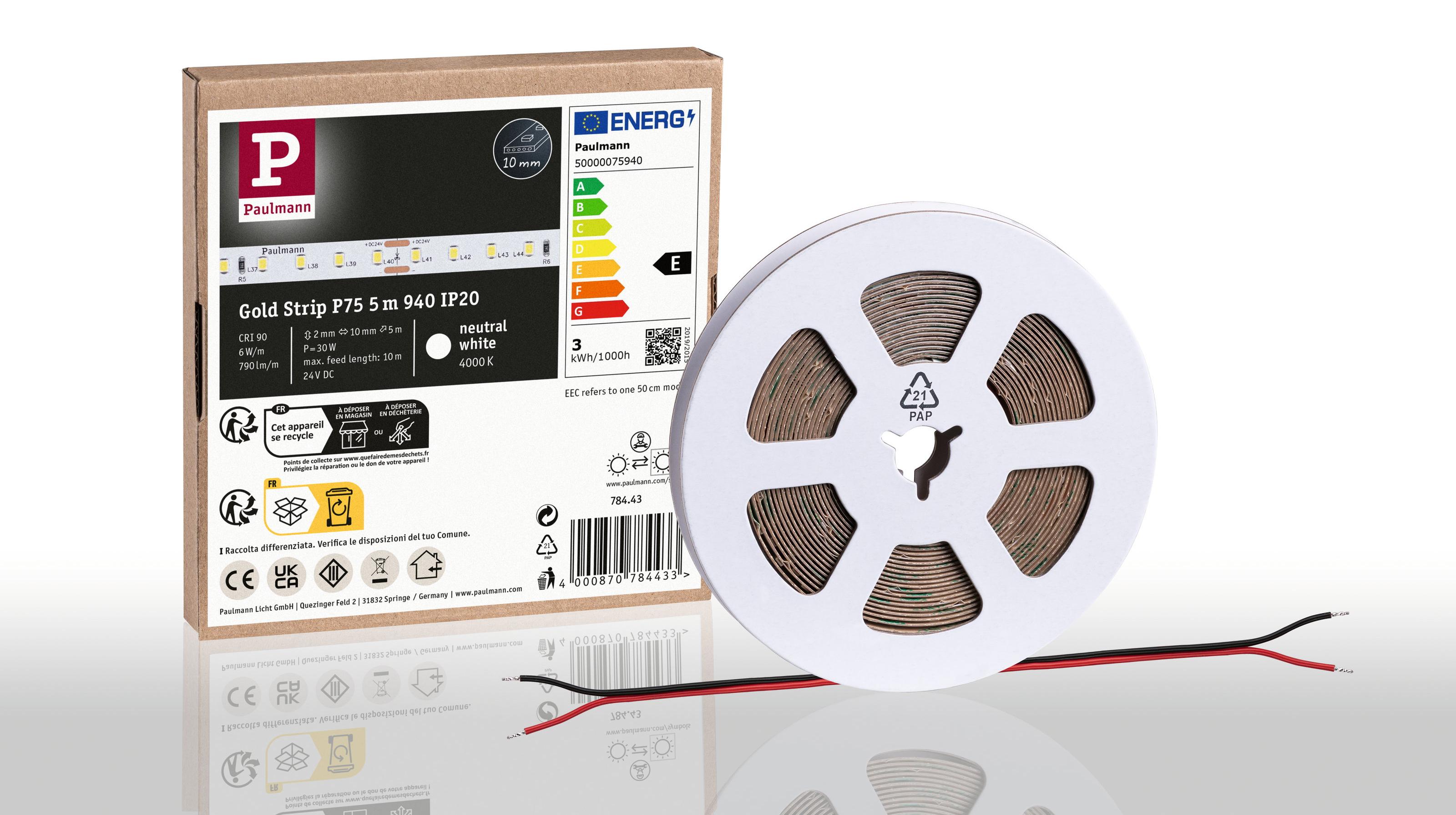 Paulmann Pro Strip LED Strip Gold P75 940 78443