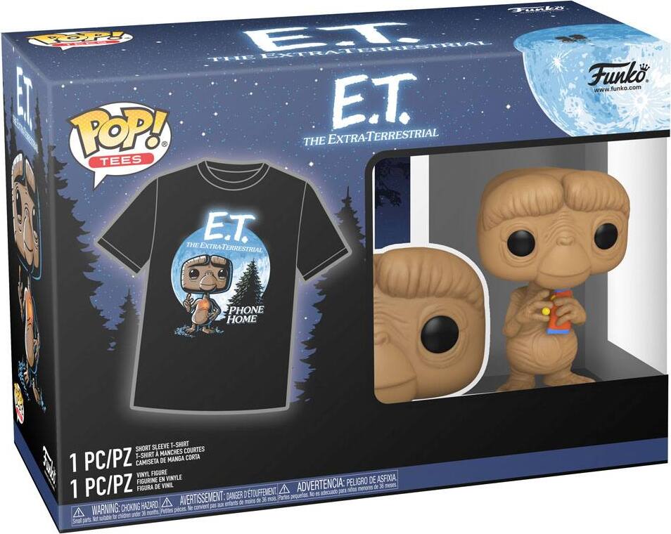 E.T. Der Außerirdische Funko POP! Figur + T-Shirt Set - E.T. mit Candy FK65082L