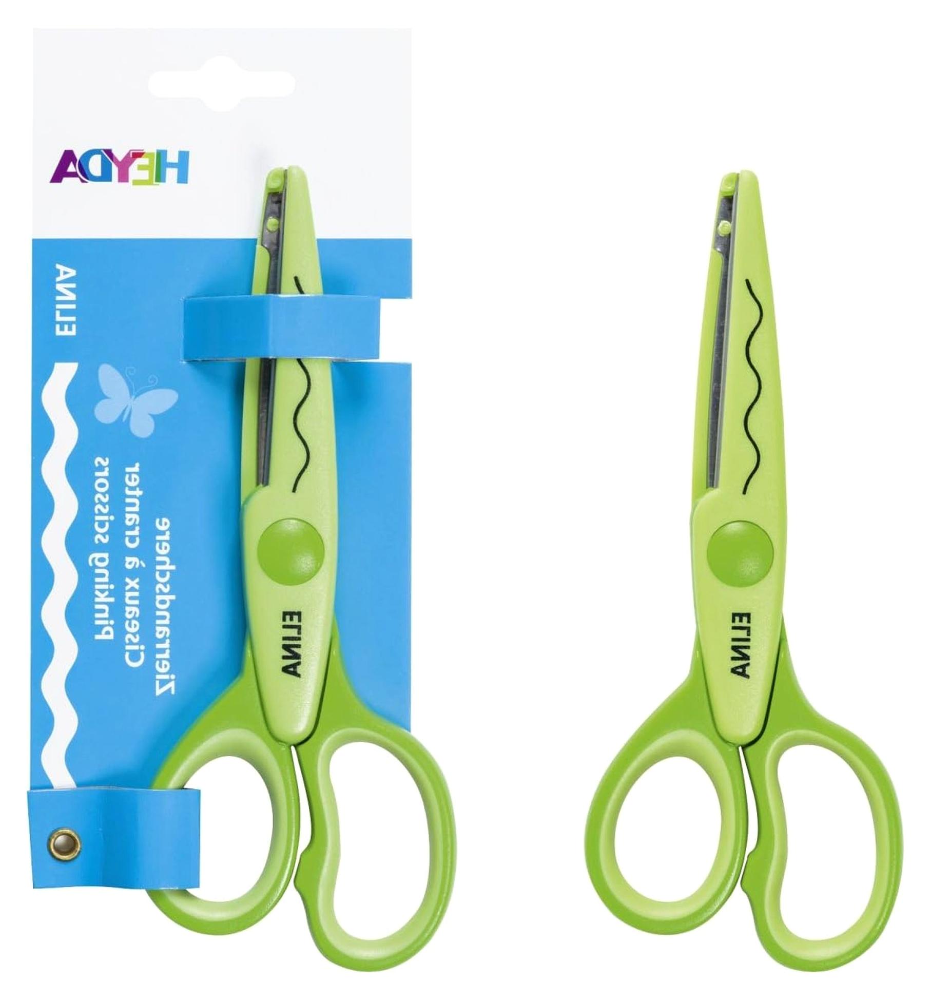 Markenlos HEYDA Zierrandschere 16 cm Motiv Elina