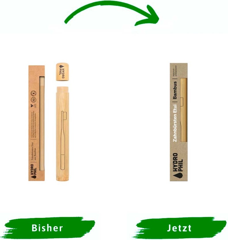 HYDROPHIL Bambus-Zahnbürstenetui 4002