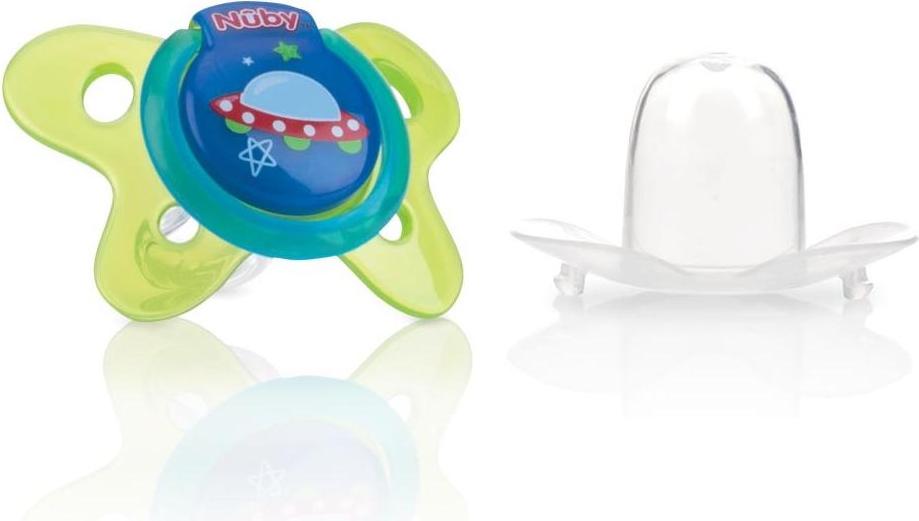 Nuby ID5857SFS Baby-Schnuller Klassischer Babyschnuller Mehrfarbig
