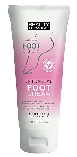 Beauty Formulas, Softening Intensive Foot Cream intensywnie nawilżający krem do stóp, 100ml