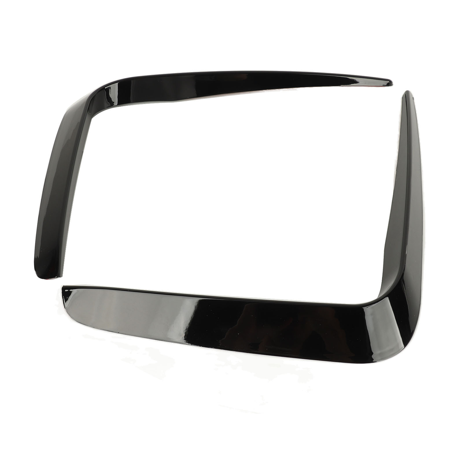 Cocosity Stoßfänger-Seitenspoiler,Stoßfänger-Seitensplitter,Stoßfänger-Seitenentlüftungsleiste,Stoßfänger-Seitenspoilerverkleidung,Stoßfänger-Seitenentlüftungsleiste,Stoßfänger-Windschutzleiste