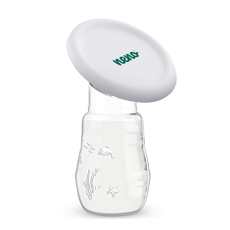 Tire-Lait Manuel Silicone Transparent - Collecteur Lait Maternel, Extracteur Portable Facile à Nettoyer
