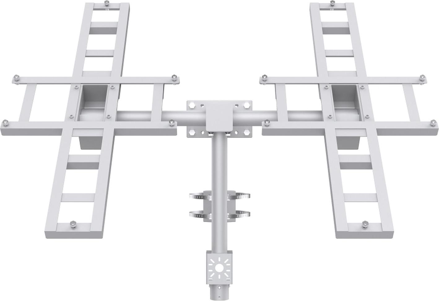 TP-Link VIGI 180W Solar Mount, Montageset, Galvanisiertes Stahl, Mastmontiert, Weiß, 5 - 55°, TP-Link