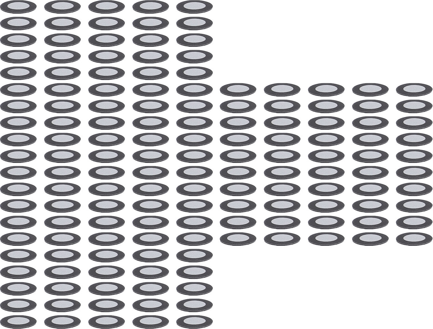 Cocosity 150PCS 3D-Scanning reflektierenden Punkt magnetische Ziele Referenzpunkt Marker für genaue optische Verfolgung 6mm ID 10mm OD