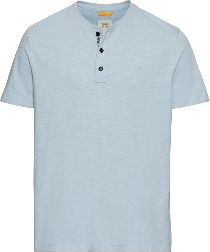Camel Active Kurzarm Henley aus Organic Baumwolle