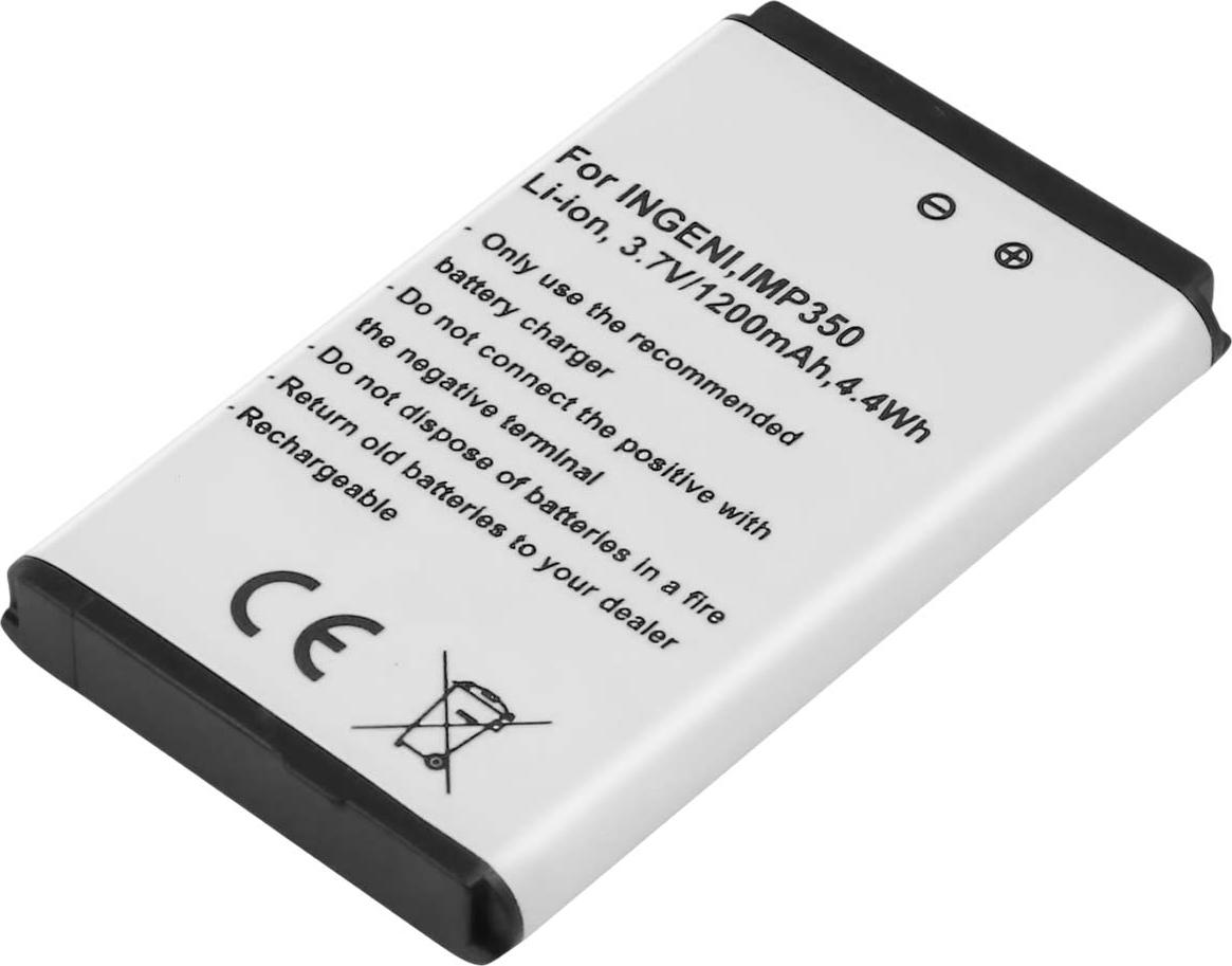 Avizar, Akku für Ingenico IMP350 Zahlungsterminal Li-Ion 3,7V 1200mAh, Weiß BAT-31290