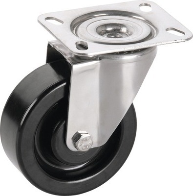 Tarrox Phenolharz Lenkrolle 80x35 mm bis 150 kg, hitzebeständig bis 250°C, Plattengröße 80x60 mm 731301H