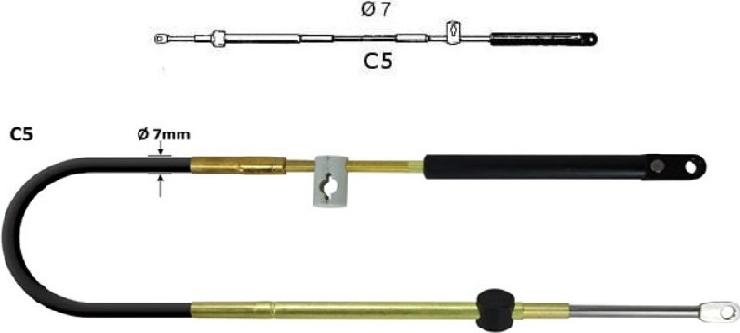 Ultraflex C5 Schaltzug Länge 16 ft (4,88m) Ultraflex 30170D
