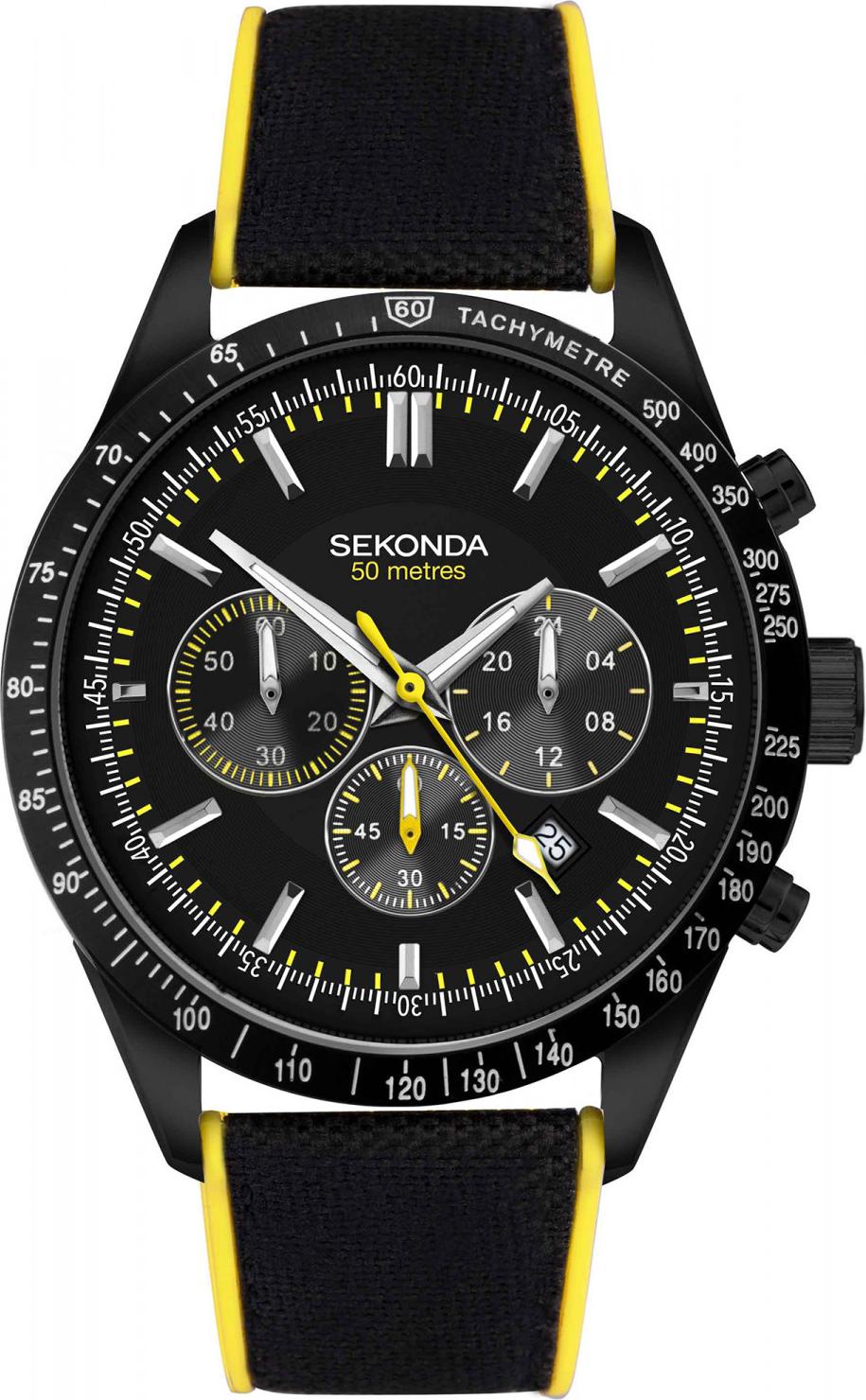 Čierne hodinky Sekonda 30018
