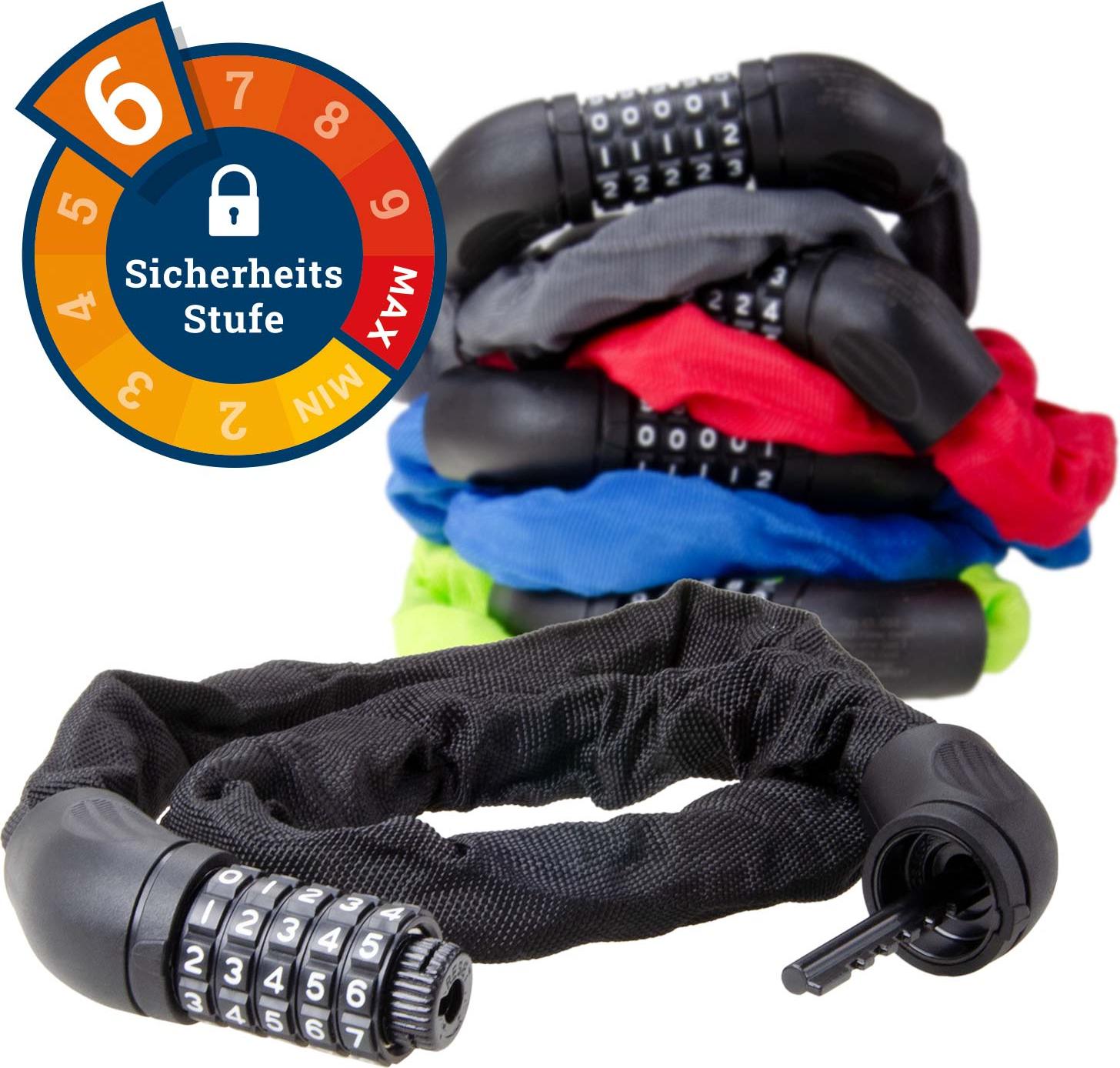 Filmer 43098 Zahlenkettenschloss 5-Ringe 90/5,5 - diverse Farben 43.098