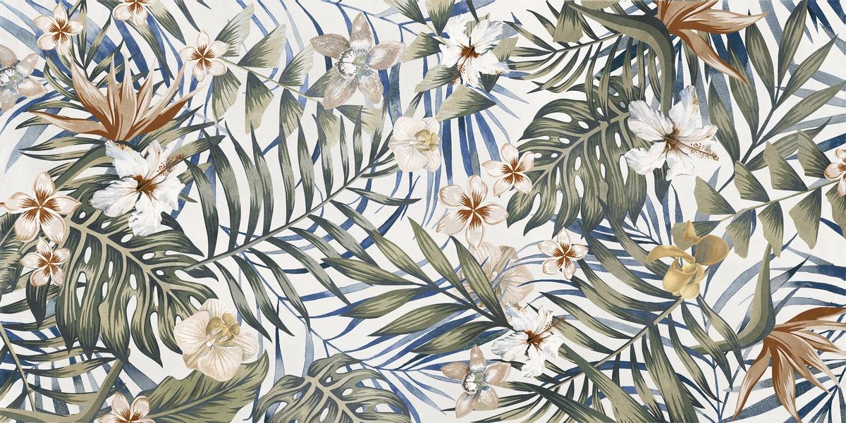 SIKO Timeline Jungle Nachbildung Fliesen Badfliesen Küchenfliesen Keramikfliesen Wandfliesen 2x (60 x 120 cm) 1,44 m² matt GCDSJUNGLER