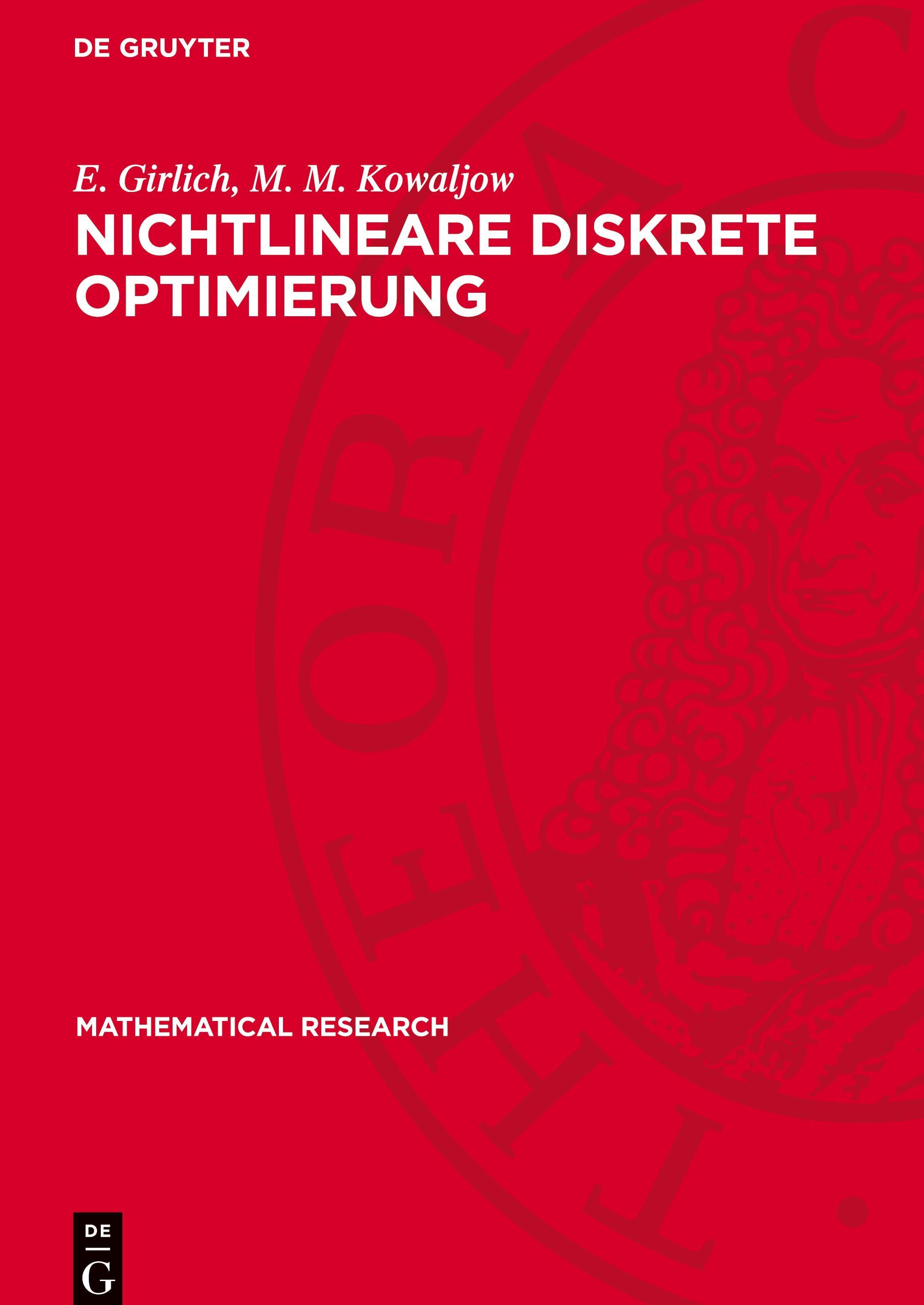 De Gruyter Nichtlineare diskrete Optimierung