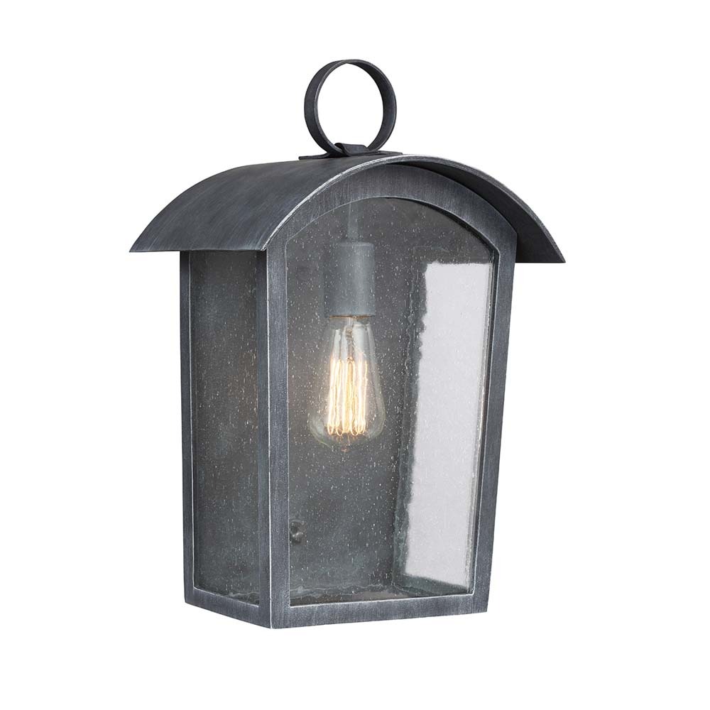 Elstead Lighting Elstead Hodges Außen-Wandleuchte E27 41cm Esche Schwarz IP44 Anti-Meerwasser FE-HODGES-L